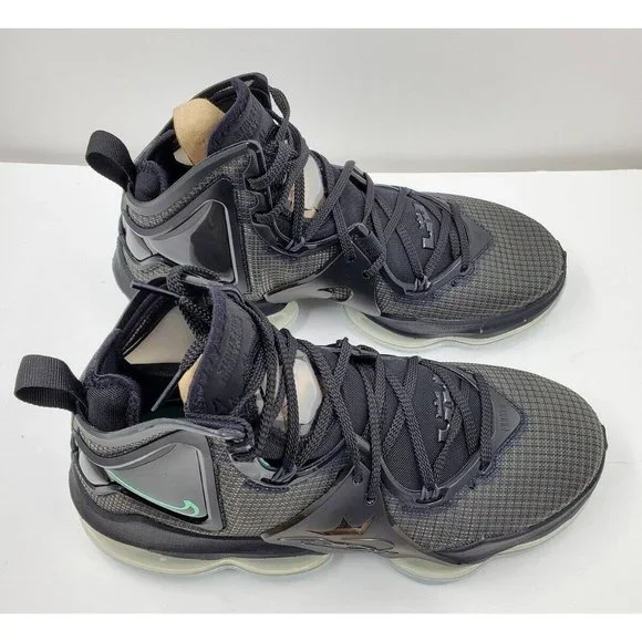 Nike LEBRON 19 Men's Basketball Shoes Black/Green Glow CZ0203-003 Size 9